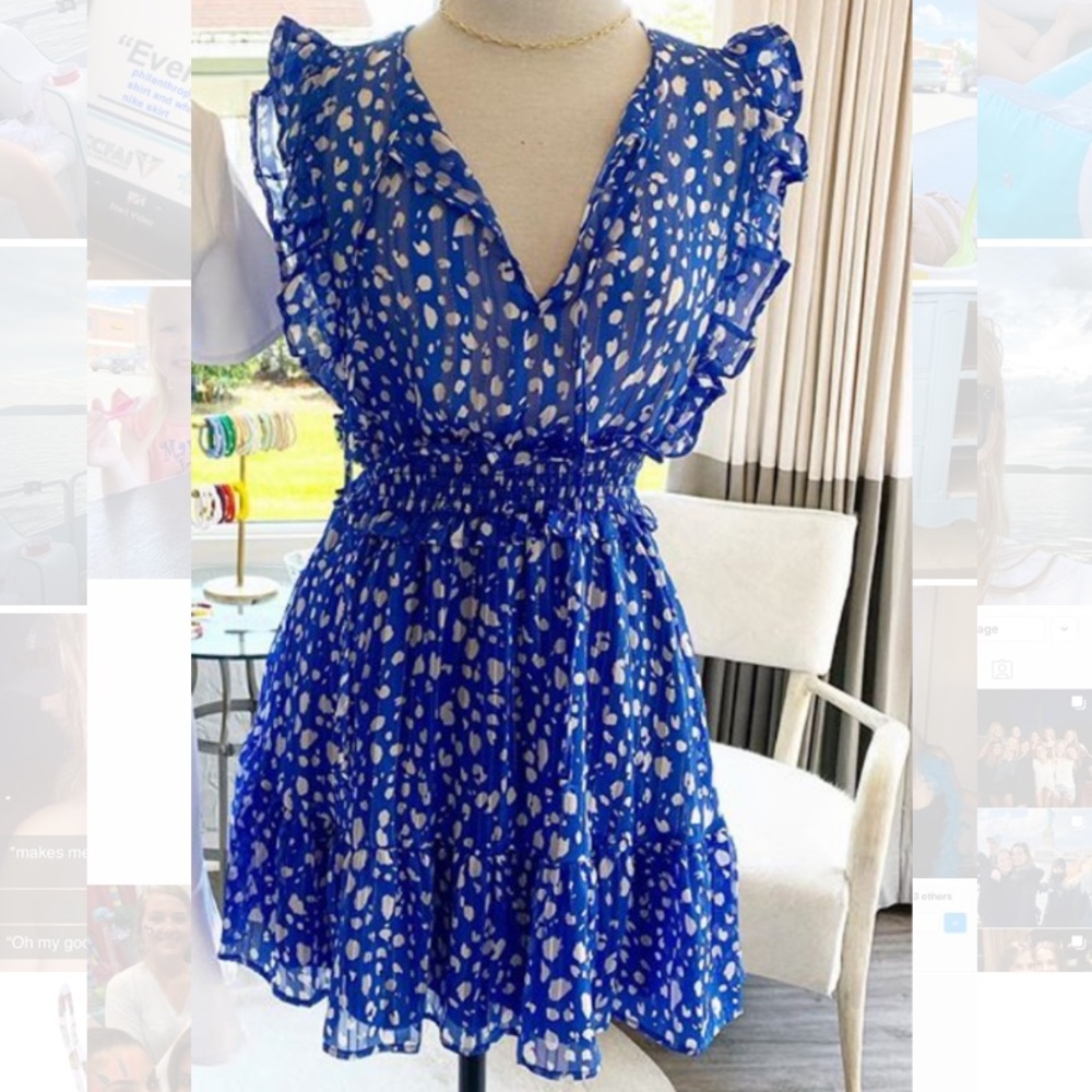 BRAND NEW Karlie Blue Printed Mini Dress💙💥